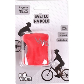 Albi Buď vidieť! Svetlo na bicykel červenej 7 LED diód