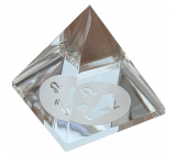 Sklenená pyramída číra, znamenie zverokruhu Lev