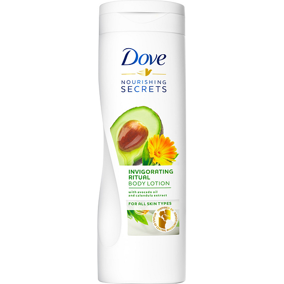 Dove Nourishing Secrets Povzbudzujúci Rituál Avokádový olej + extrakt z nechtíka lekárskeho telové mlieko 250 ml