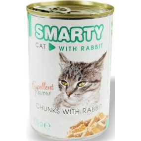 Smarty Chunks Cat s králikom kompletné krmivo pre mačky 410 g