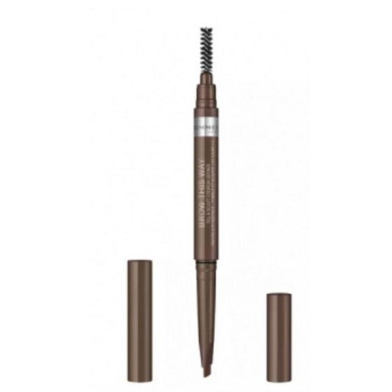 Rimmel London Brow This Way Fill & Sculpt Eyebrow Definer ceruzka na obočie 002 Stredne hnedá 0,25 g
