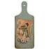 Bohemia Gifts Dekoratívne lopárik Retro dáma v modrom 28 x 12 cm