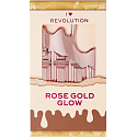 I Heart Revolution Rose zlaté Glow Mini Chocolate Palette paletka rozjasňovače 11,2 g