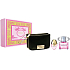Versace Bright Crystal toaletná voda pre ženy 90 ml + toaletná voda 10 ml + taštička, darčeková sada