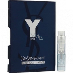 Yves Saint Laurent Y Live Intense toaletná voda pre mužov 1,2 ml s rozprašovačom, vialka