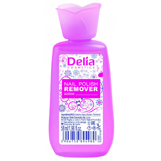 Delia Cosmetics Nail Polish Remover acetónový odlakovač na nechty 58 ml