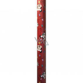 Ditipo Darčekový baliaci papier 70 x 200 cm Vianočný Disney hlavy Mickey Pluto káčer Donald červený