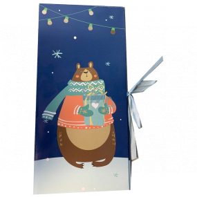 Albi Darčeková krabička Vianočné zvieratka 11 cm × 23 cm × 0,7 cm
