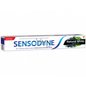 Sensodyne Natural White zubná pasta s aktívnym uhlím 75 ml