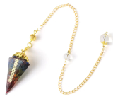Orgonitový amulet, kyvadlový generátor energie 7 čakier 1 kus