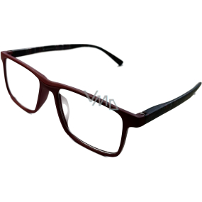 Berkeley Dioptrické okuliare na čítanie +1,0 plastové červené, čierne kockované 1 kus MC2250