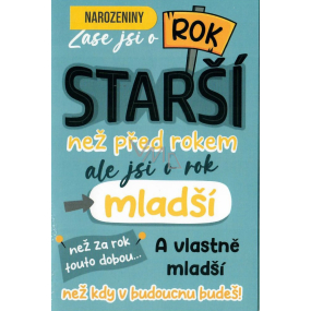 Nekupto Narodeninový pozdrav Zase si o rok starší 115 x 170 mm