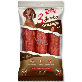 Dafiko Jumbo Sausage klobása pre psov, mäsová pochúťka pre psov 60 g