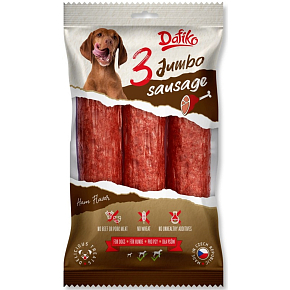Dafiko Jumbo Sausage klobása pre psov, mäsová pochúťka pre psov 60 g
