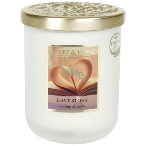 Heart & Home Love Story Sójová sviečka veľká horí až 75 hodín 320 g