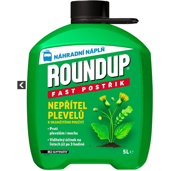 Roundup bez glyfosátu Fast 1H, náhradná náplň, 5 l