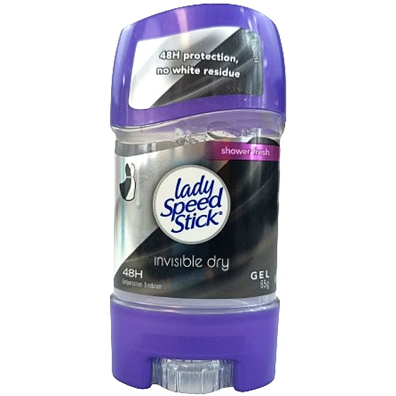 Lady Speed Stick 48 hodín Invisible Dry antiperspirant deodorant gel stick pre ženy 65 g