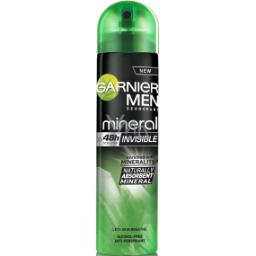 Garnier Men Mineral Invisible dezodorant sprej pre mužov 150 ml