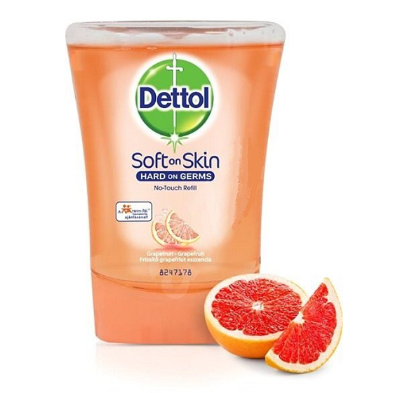 Dettol Grapefruit mydlo do bezdotykového dávkovača náhradná náplň 250 ml