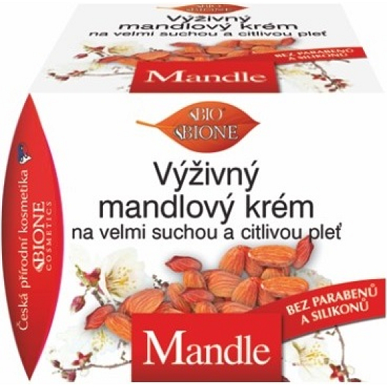 Bione Cosmetics Mandle výživný denný mandľový krém pre veľmi suchú a citlivú pleť 51 ml