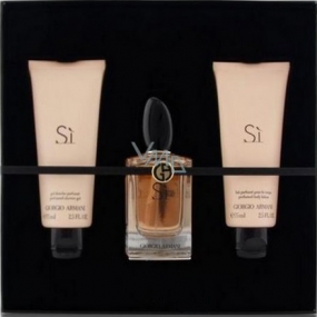 Giorgio Armani Sie toaletná voda pre ženy 50 ml + telové mlieko 75 ml + sprchový gél 75 ml, darčeková sada