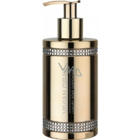 Vivian Gray Crystal Gold luxusné tekuté mydlo s dávkovačom 250 ml