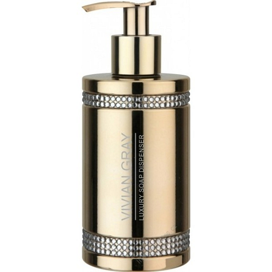 Vivian Gray Crystal Gold luxusné tekuté mydlo s dávkovačom 250 ml