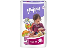Bella Happy 5 Junior 12-25 kg plienkové nohavičky 42 kusov