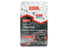 Beauty Formulas Charcoal Aktívne čierne uhlie pleťová maska 13 g