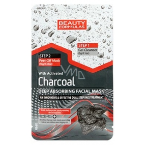 Beauty Formulas Charcoal Aktívne čierne uhlie pleťová maska 13 g