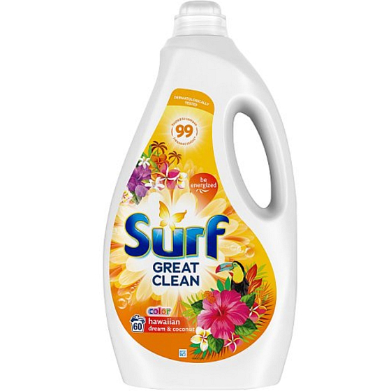 Surf Color Hawaiian Dream & Coconut gél na pranie farebnej bielizne 60 dávok 3 l