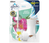 Elektrický osviežovač vzduchu s tekutou náplňou Glade Electric Scented Oil Exotic Tropical Blossoms s vôňou kvetov monoi a kokosového mlieka 20 ml