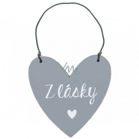 Nekupto Ceduľka srdce Z lásky 6,5 x 6,5 x 0,5 cm