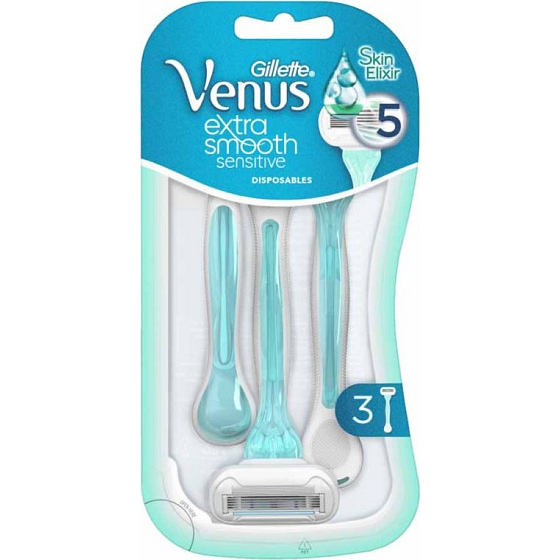 Gillette Venus Extra Smooth Sensitive 3 kusy pre ženy