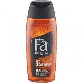 Fa Men Red Cedarwood Jemná vôňa inšpirovaná sprchovým gélom a šampónom 2v1 pre mužov 250 ml