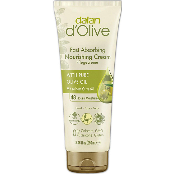 Dalan d Olive Nourishing Cream výživný krém na ruky a telo s olivovým olejom 250 ml