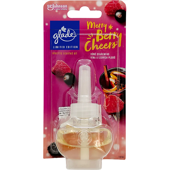 Glade Merry Berry Cheers s vôňou vareného vína a lesných plodov tekutá náplň do elektrického osviežovača vzduchu 20 ml