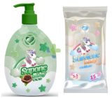 Setablu Cacao Unicorn tekuté mydlo pre deti 500 ml + vlhčené obrúsky 15 ks