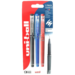 Uni Mitsubishi Pogumované pero s uzáverom 0,7 mm mix farieb 3 ks
