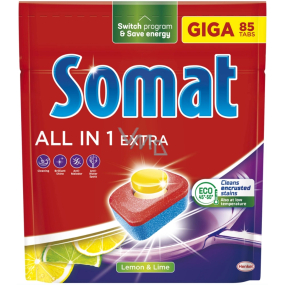 Somat All in 1 Extra Lemon tablety do umývačky riadu 85 tabliet