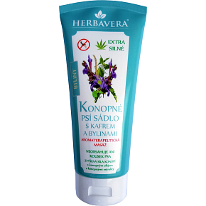 Herbavera Konopné psie sadlo s kafrom a bylinami, 200 ml