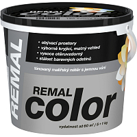 REMAL Color maliarska farba na stenu 190 tmavo šedá, 5 + 1 kg