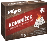 Pe-Po Kominíček chemický odstraňovač sadzí z komínov a dymovodov 5 kusov x 14 g