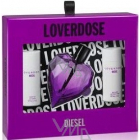 Diesel Loverdose toaletná voda 50 ml + sprchový gél 50 ml + telové mlieko 50 ml, pre ženy darčeková sada