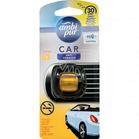 Ambi Pur Car Citrus Anti-Tobacco osviežovač vzduchu do auta 2 ml