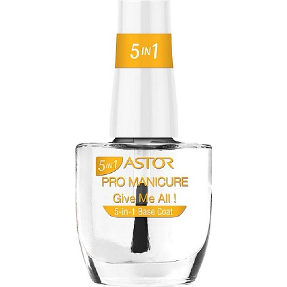 Astor Pre Manicure 5v1 Base Coat podkladová starostlivosti na nechty 001 Give Me All! 12 ml