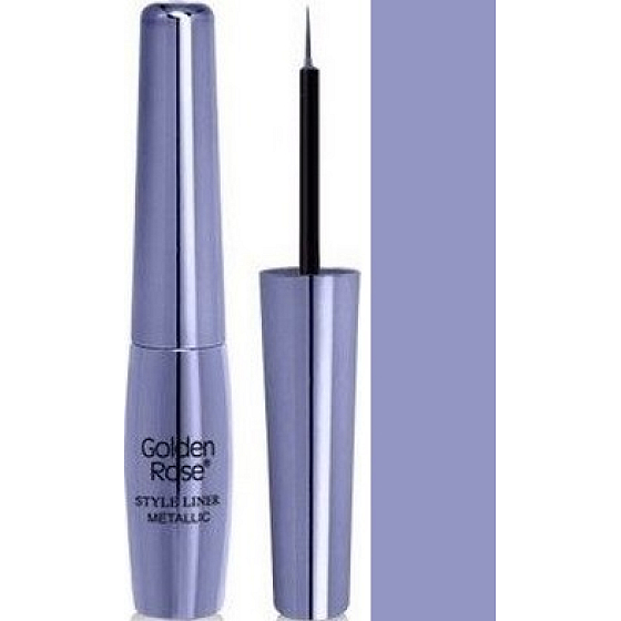 Golden Rose Style Liner Metallic Eyeliner tekuté očné linky 05 fialová 6,5 g