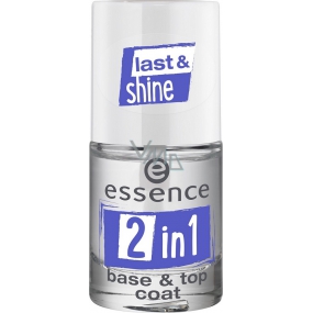 Essence 2in1 Base & Top Coat podkladový a krycí lak na nechty 8 ml