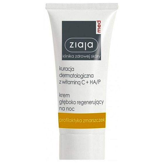 Ziaja Med Dermatitis Vitamin C & Hyaluronic regeneračný nočný krém 50 ml