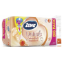 Zewa Deluxe Aqua Tube Cashmere Peach parfumovaný 3 vrstvový 150 útržkov 16 kusov, rolička, ktorú môžete spláchnuť